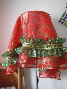 Christmas tree skirt in January